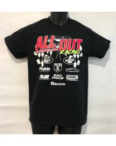 ALL OUT "Racing" T Shirt- Style- 1