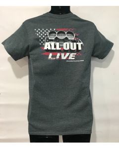 New ALL OUT Live Official Event T Shirt - Men's!