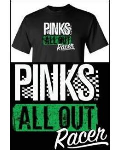 PINKS ALL OUT Racer Limited Edition T-Shirt- Black