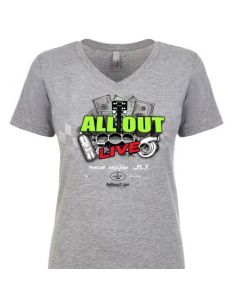 ALL OUT Live Official Event T Shirt - Women's - V Neck