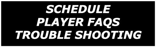 Schedule, Troubleshooting and FAQ